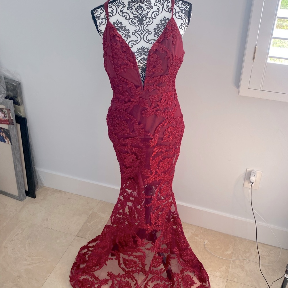Dress evening red & Stunning large